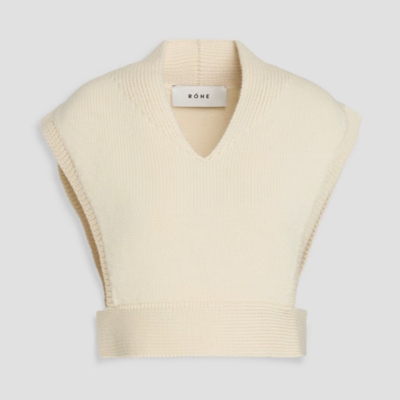 RÓHE Cropped wool vest